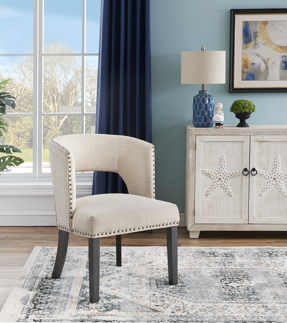 Badley Beige Accent Chair - Thumbnail - Image 5