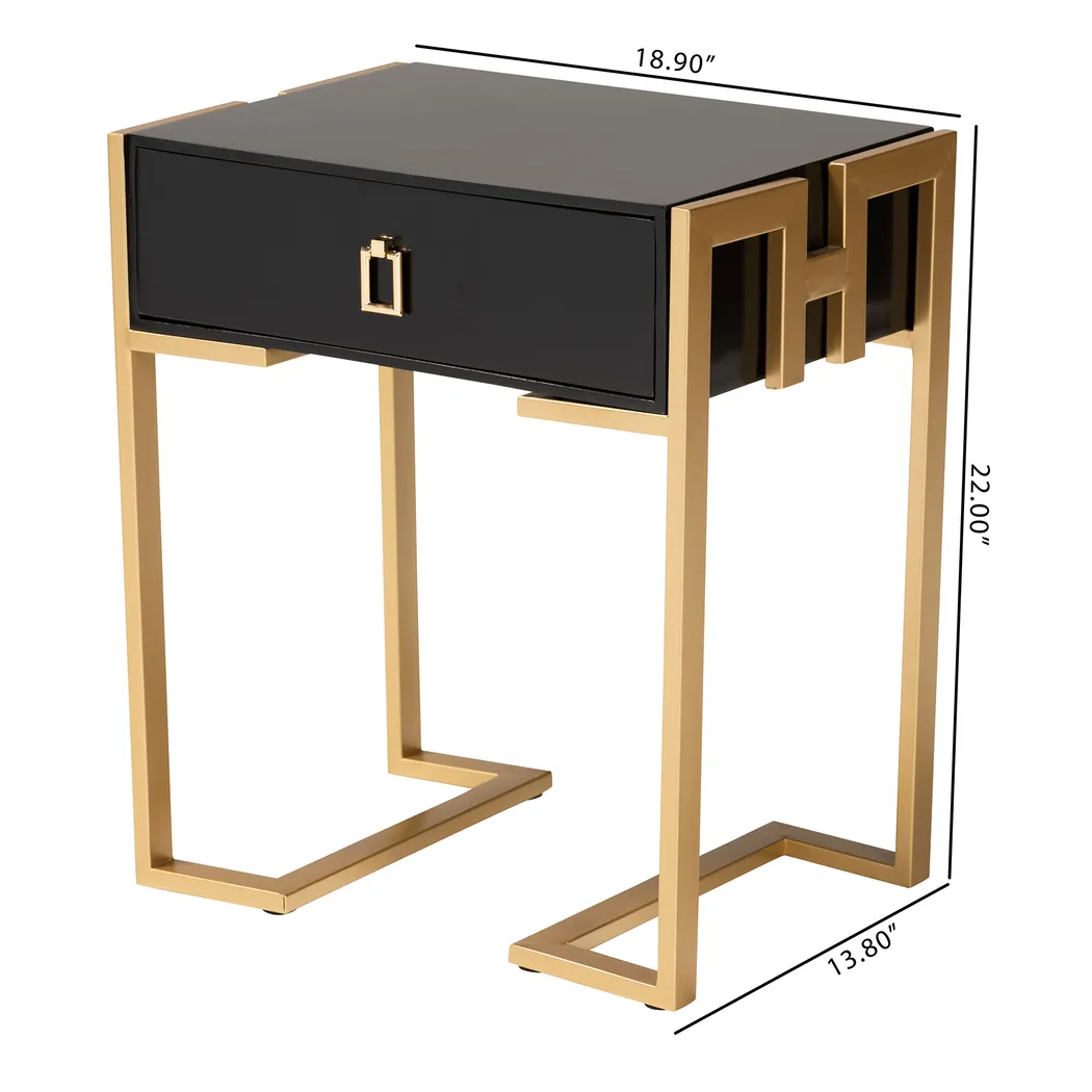 Baeten Black End Table - Thumbnail - Image 10