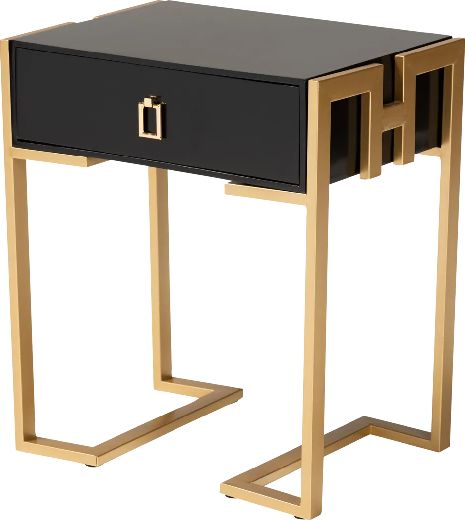 Baeten Black End Table - Thumbnail - Image 1