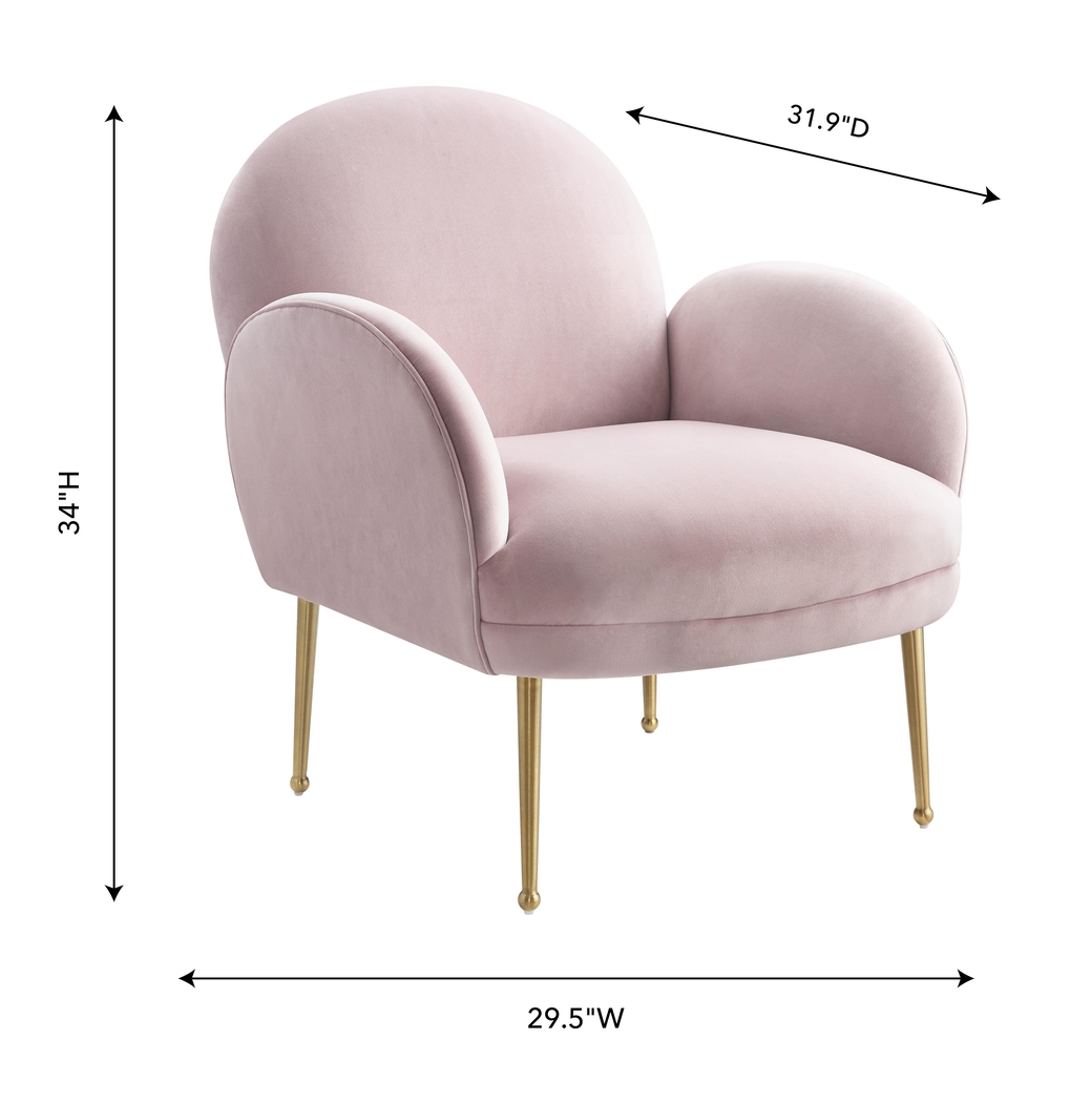 Baffi Blush Accent Chair - Thumbnail - Image 5