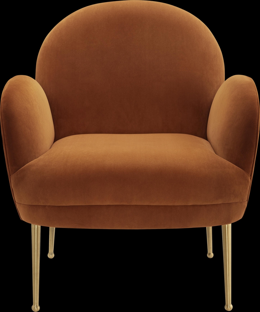Baffi Cognac Accent Chair - Thumbnail - Image 2
