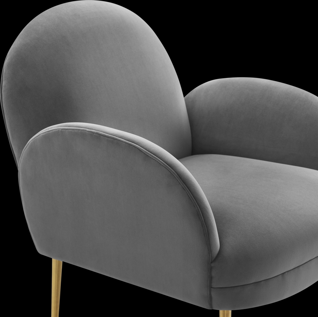 Baffi Gray Accent Chair - Thumbnail - Image 4