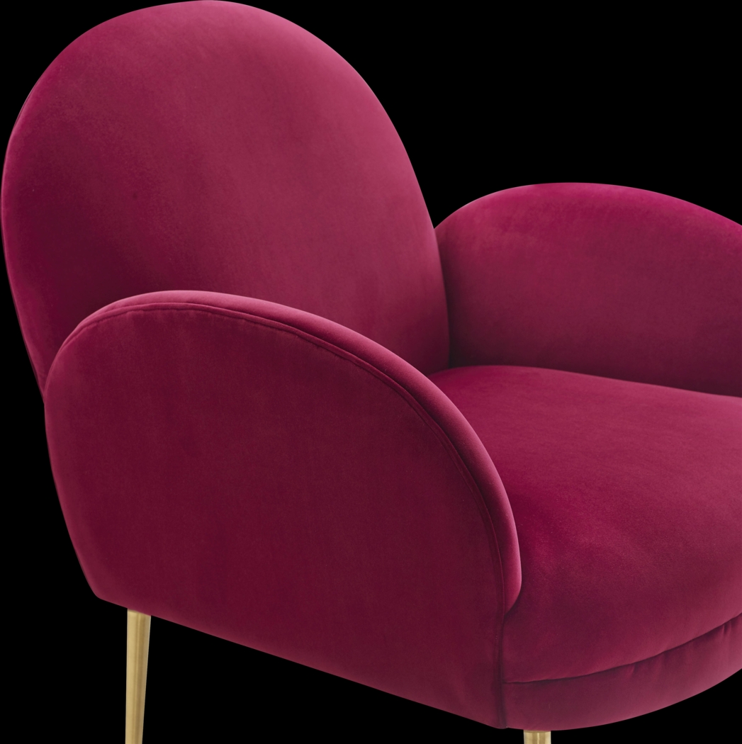 Baffi Plum Accent Chair - Thumbnail - Image 4