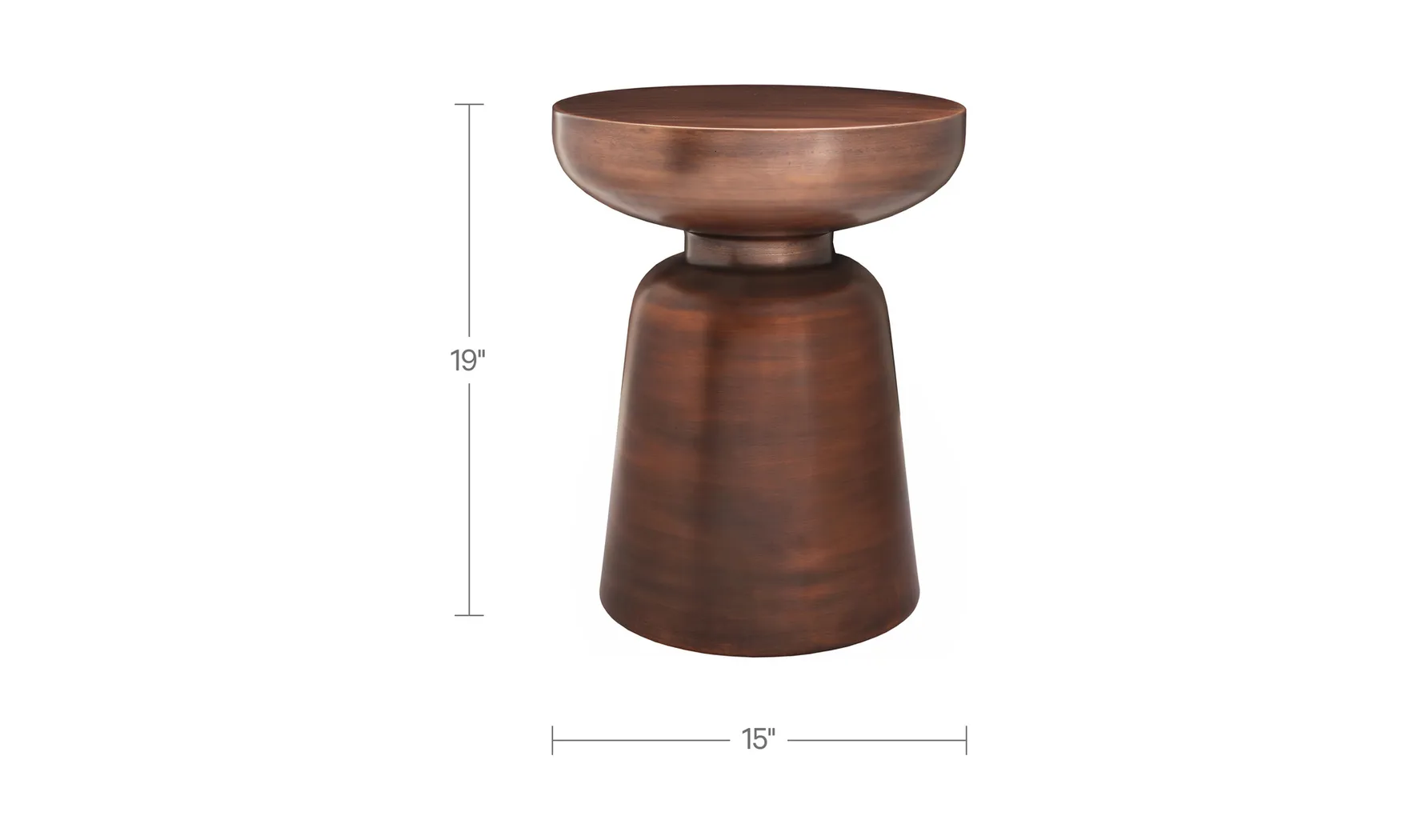 Bahaar Brown Accent Table - Thumbnail - Image 3