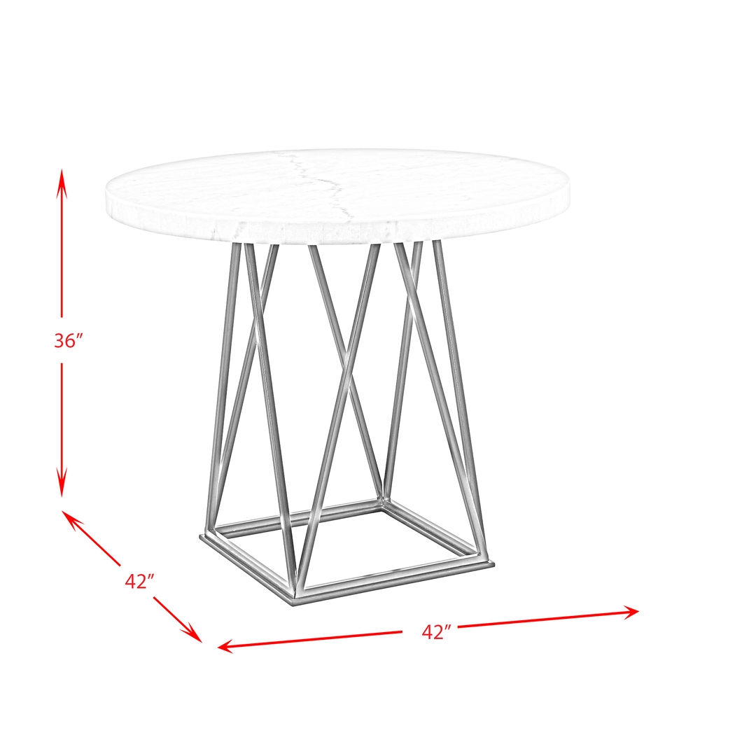 Bahan White Counter Height Table - Thumbnail - Image 5