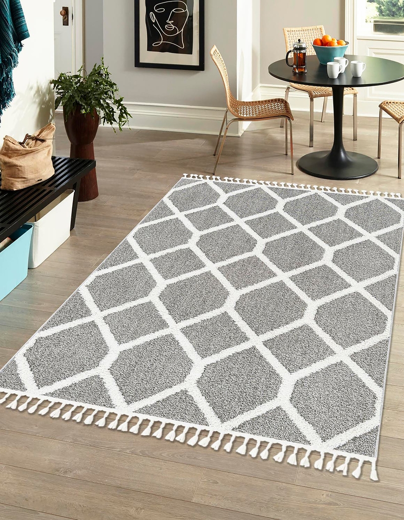 Bahari Gray 5'3 x 8' Rug - Thumbnail - Image 2