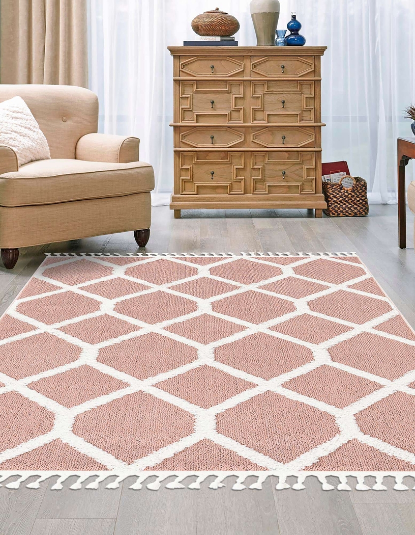 Bahari Pink 7'10 x 10' Rug - Thumbnail - Image 3
