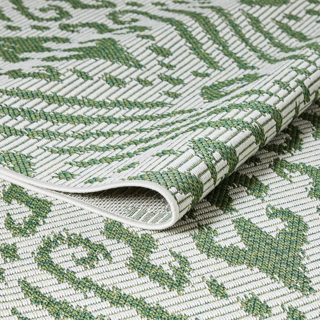 Bahart Green 7'10 x 9'10 Indoor/Outdoor Rug - Thumbnail - Image 7