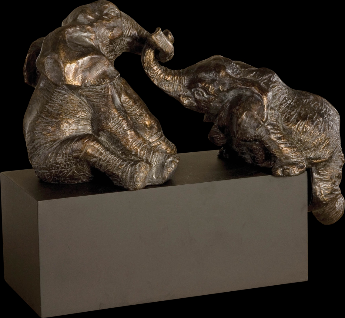 Bailey's Assistance Bronze Sculpture - Thumbnail - Image 1