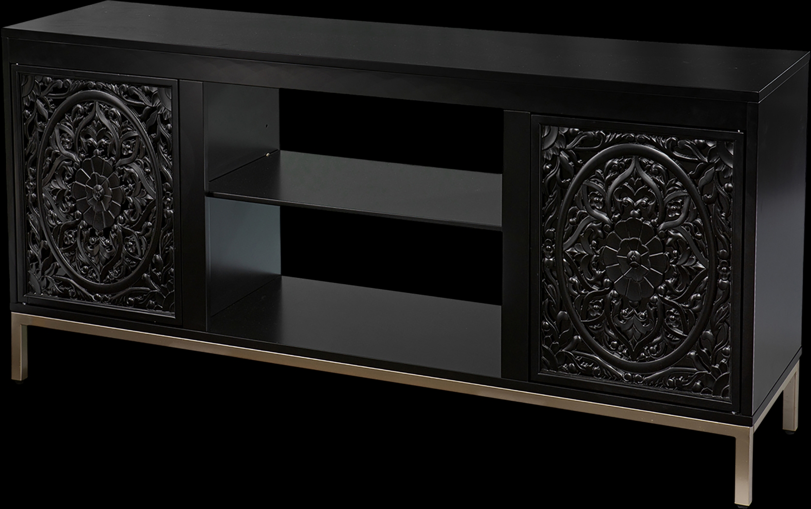 Baillon Black 58 in. Console - Thumbnail - Image 1