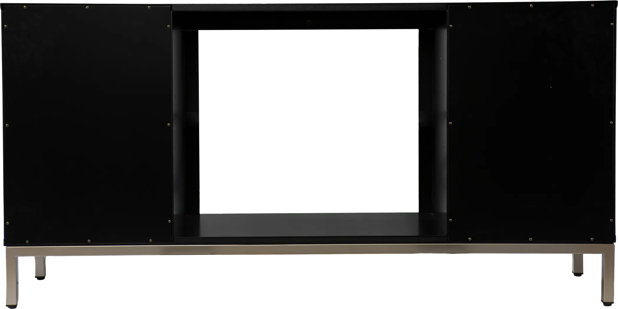 Baillon I Black 58 in. Console, With Color Changing Electric Fireplace - Image 5