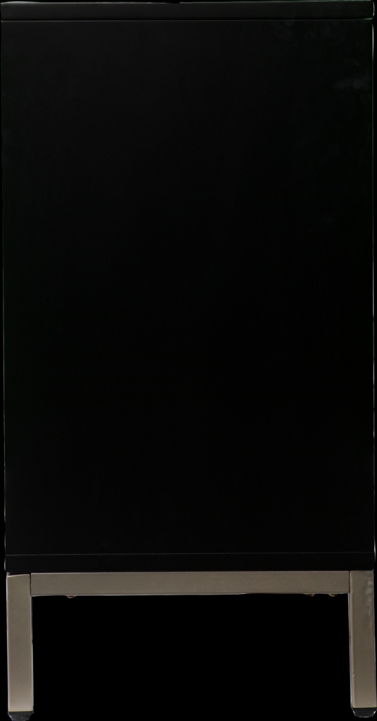 Baillon II Black 58 in. Console With Electric Log Fireplace - Thumbnail - Image 2