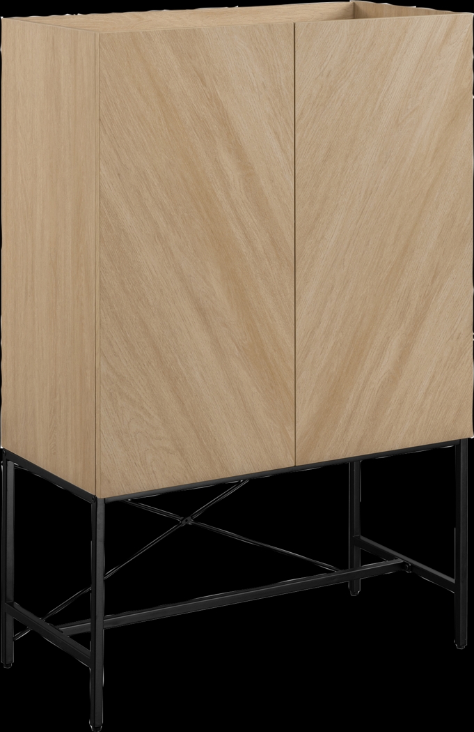 Bailsdon Oak Accent Cabinet - Thumbnail - Image 1