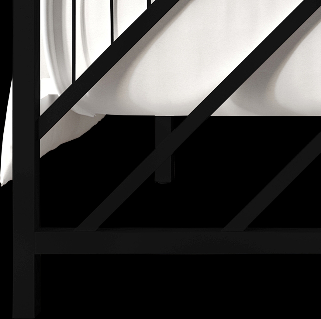 Bainfair Black King Metal Bed - Thumbnail - Image 5