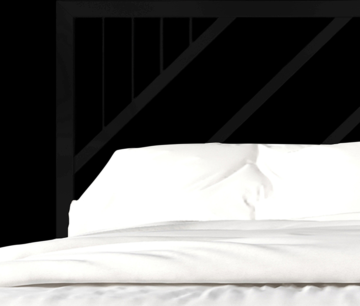 Bainfair Black Queen Metal Bed - Thumbnail - Image 4