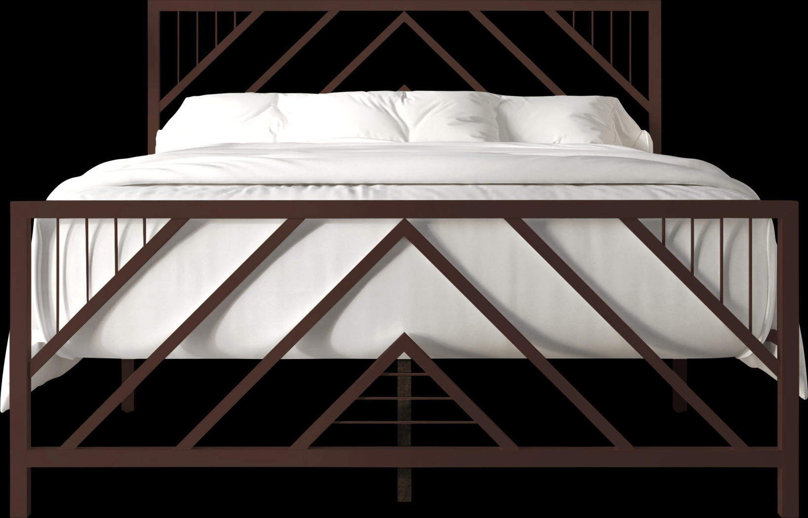 Bainfair Brown Twin Metal Bed - Thumbnail - Image 3