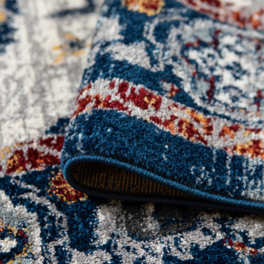 Bainney Blue 7'7 x 9'9 Rug - Thumbnail - Image 5