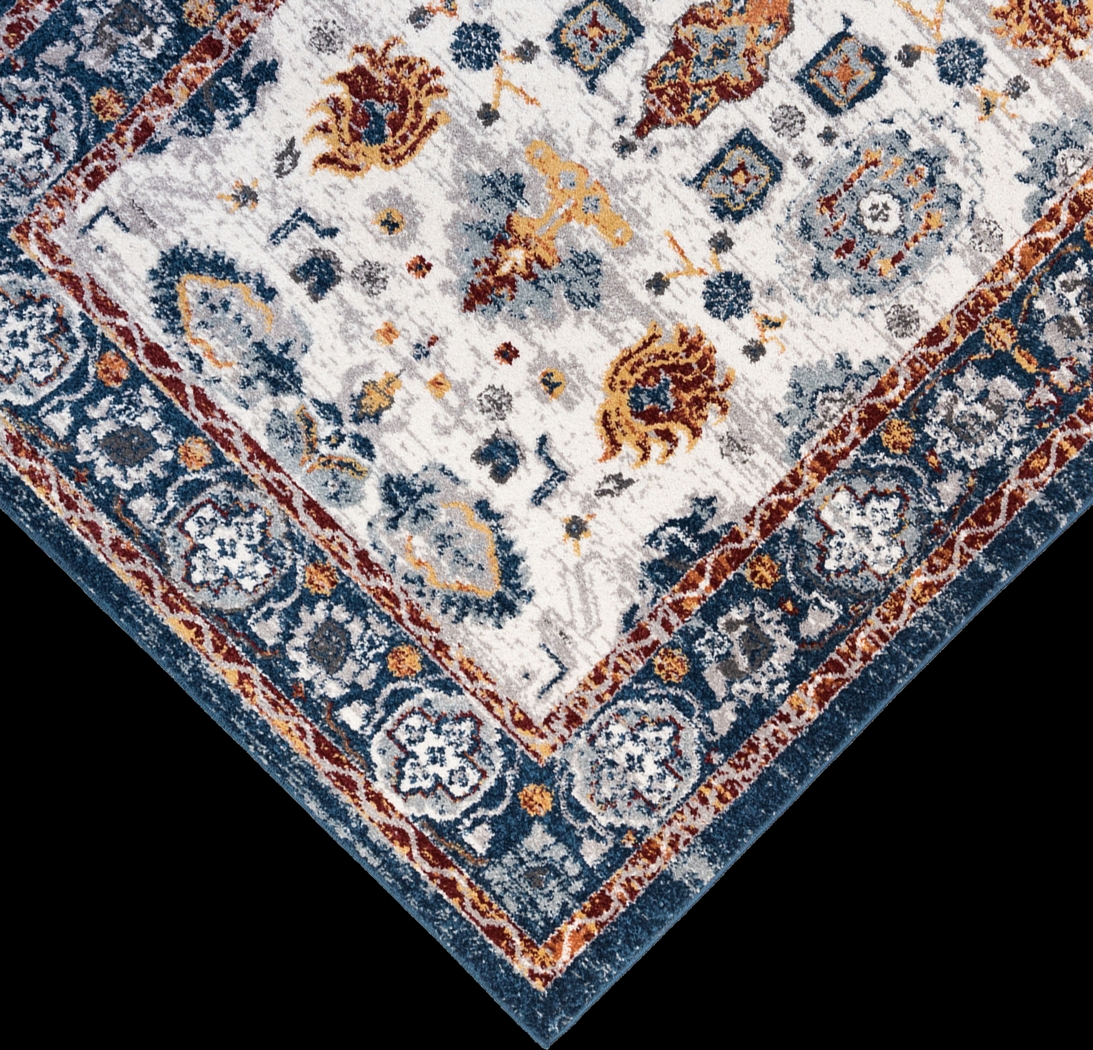 Bainney Blue 7'7 x 9'9 Rug - Thumbnail - Image 7