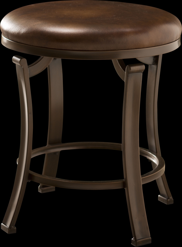 Bainville Brown Vanity Stool - Thumbnail - Image 1
