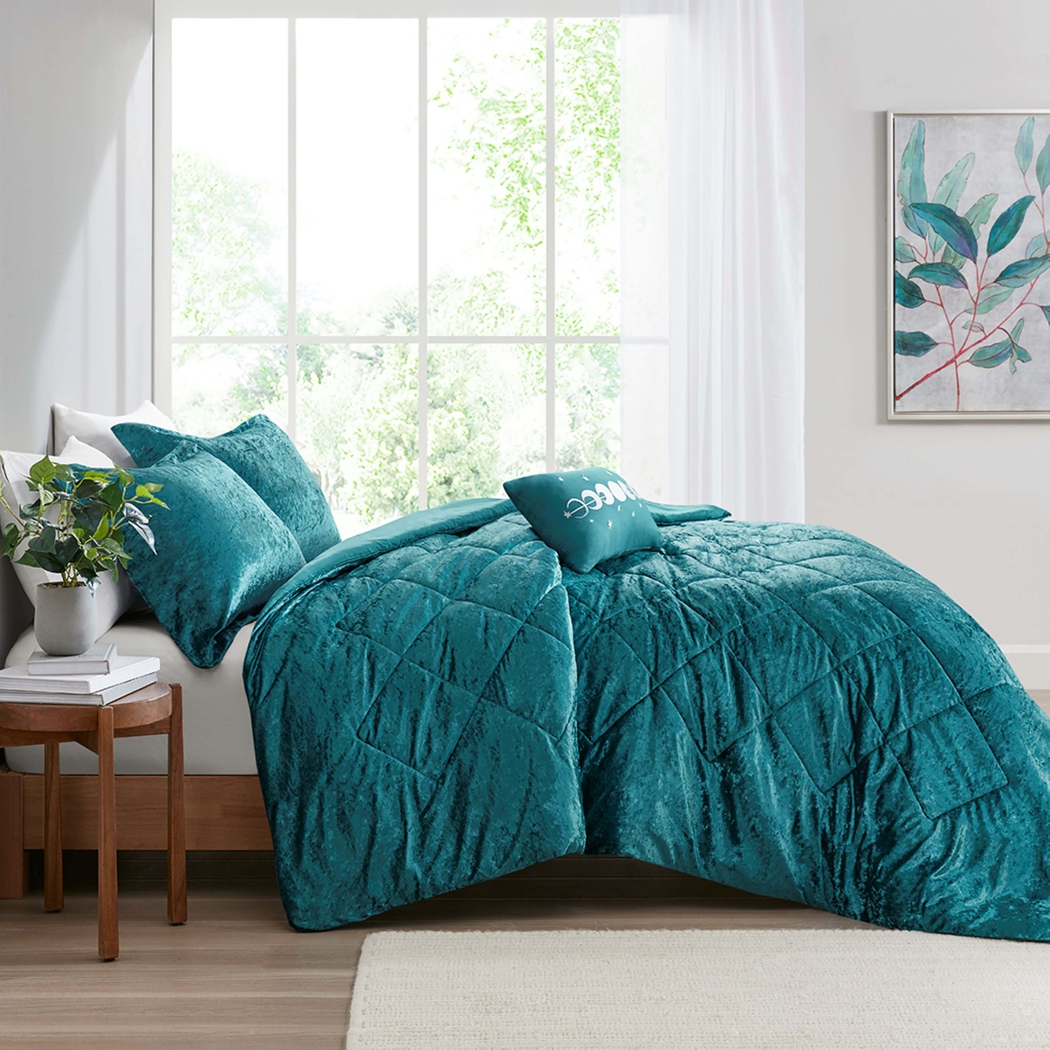 Bajaro Teal King Comforter Set - Thumbnail - Image 3