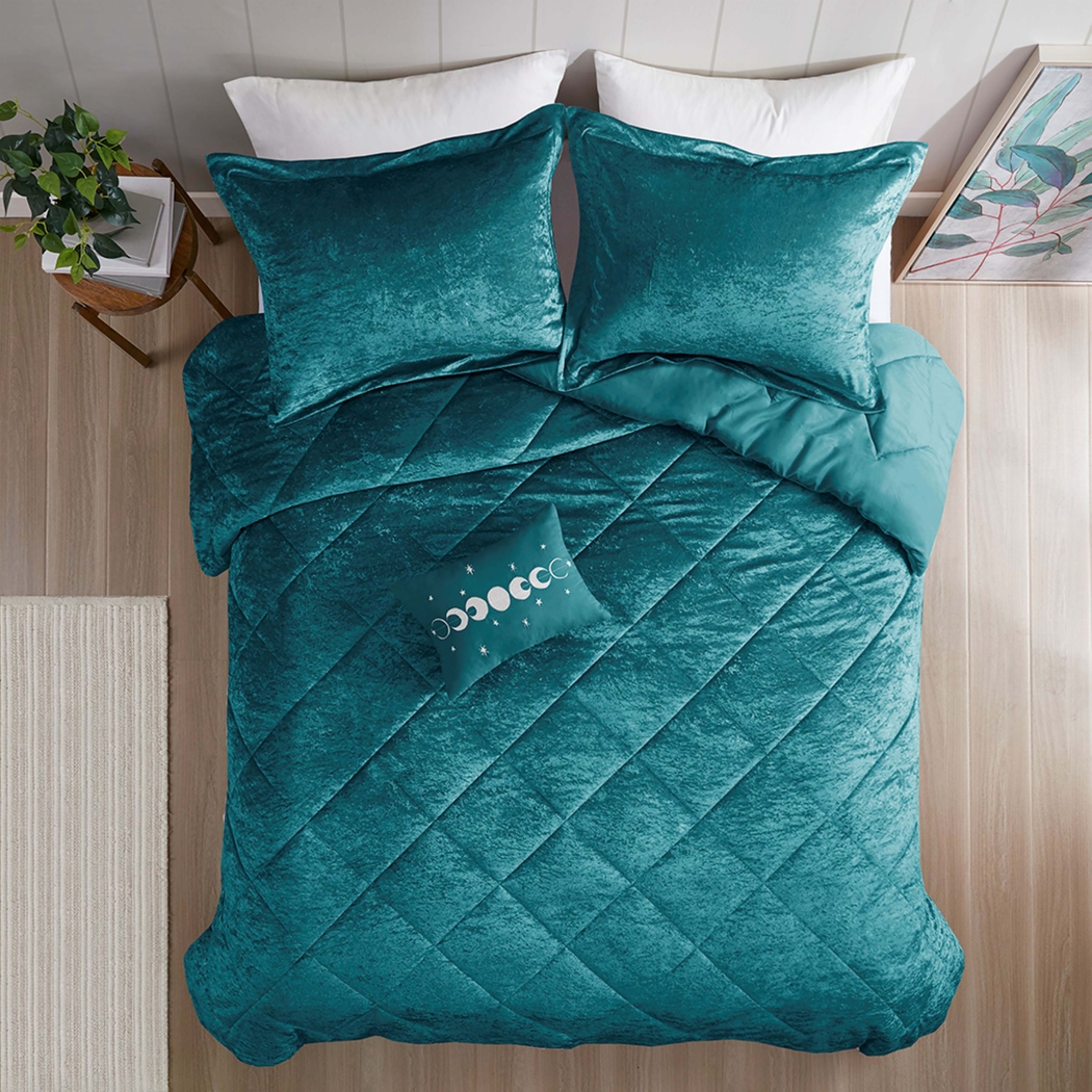 Bajaro Teal King Comforter Set - Thumbnail - Image 4