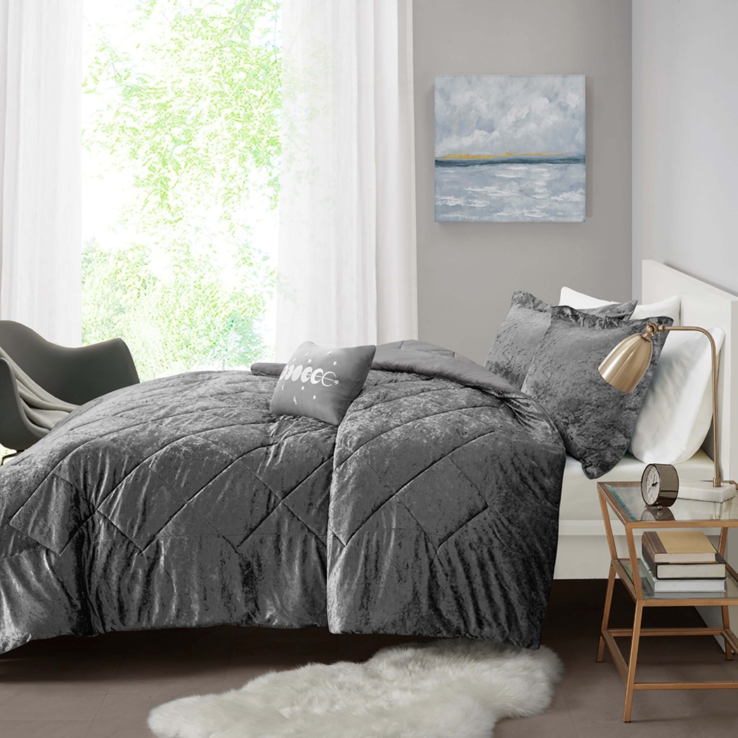 Bajaro Gray King Comforter Set - Thumbnail - Image 3