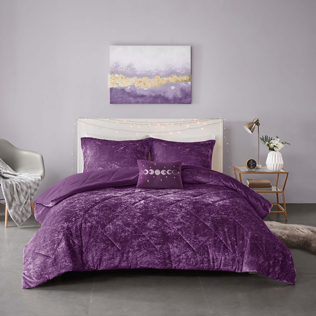 Kids Bajaro Purple Full Comforter Set - Thumbnail - Image 2