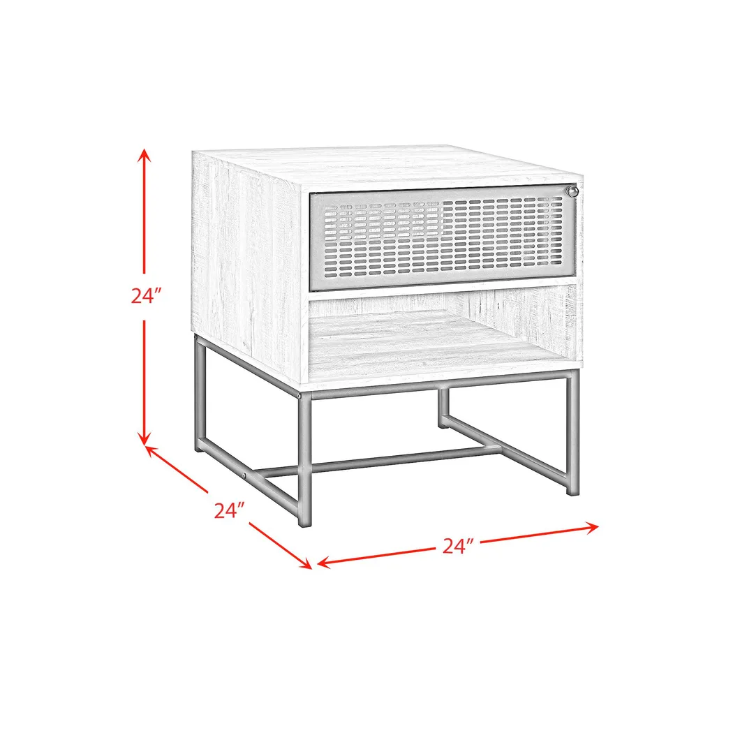 Bakari Gray End Table - Thumbnail - Image 4