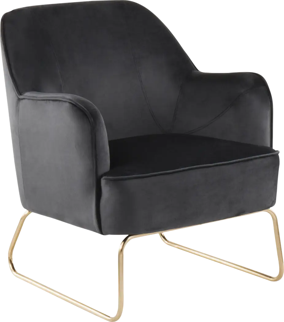 Balard Black Accent Chair - Thumbnail - Image 1