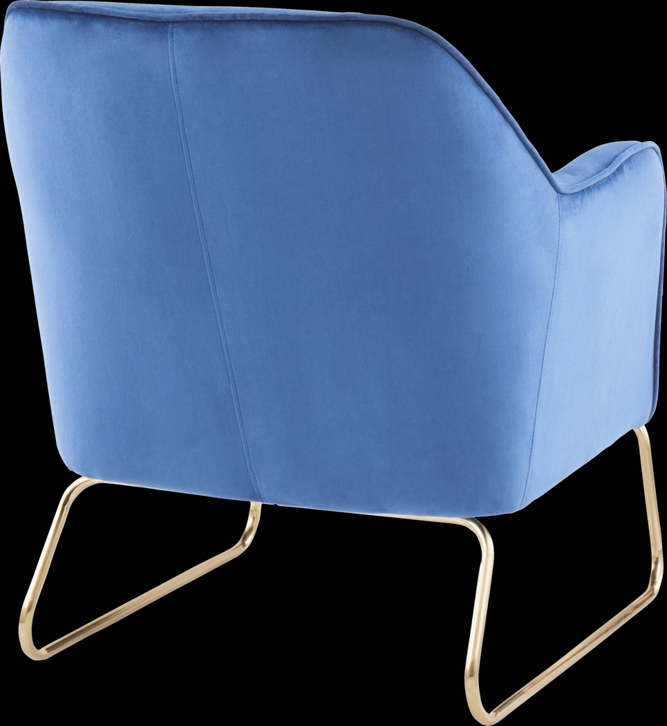 Balard Blue Accent Chair - Thumbnail - Image 2