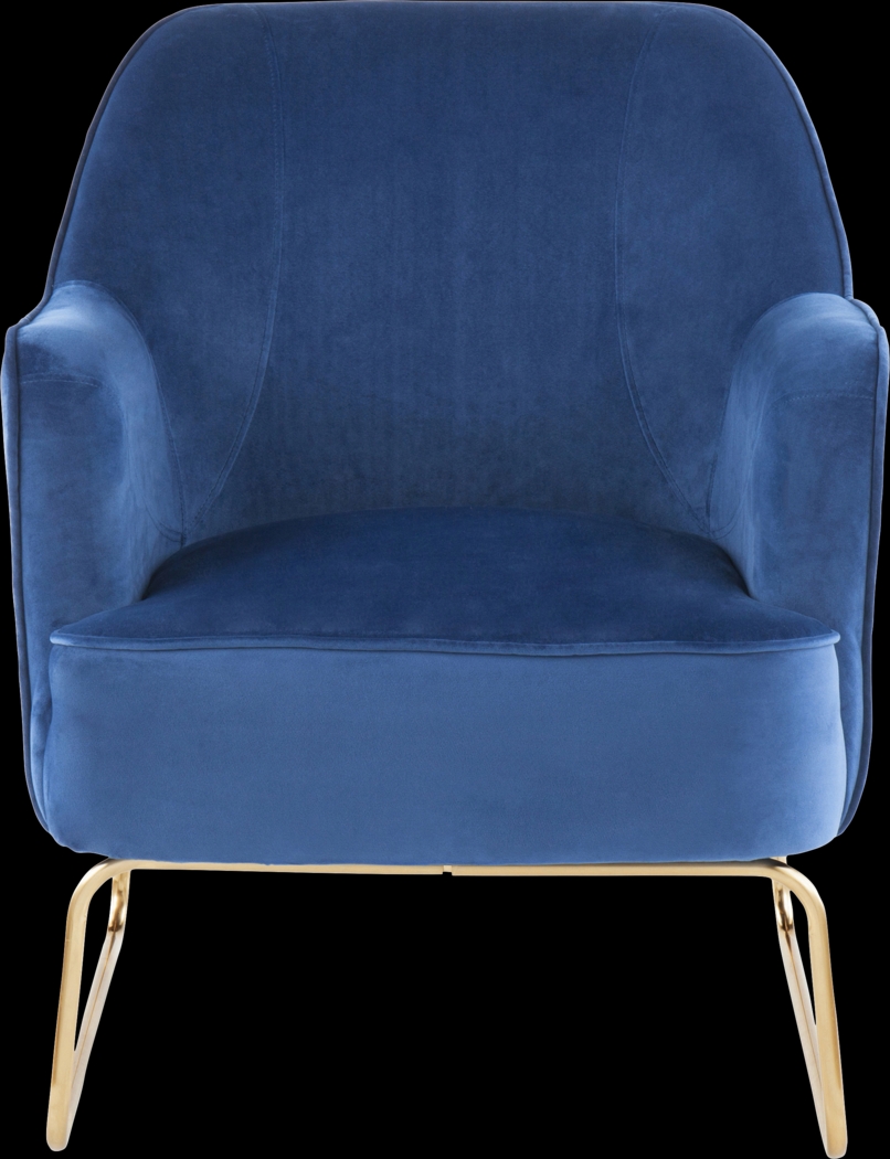 Balard Blue Accent Chair - Thumbnail - Image 3