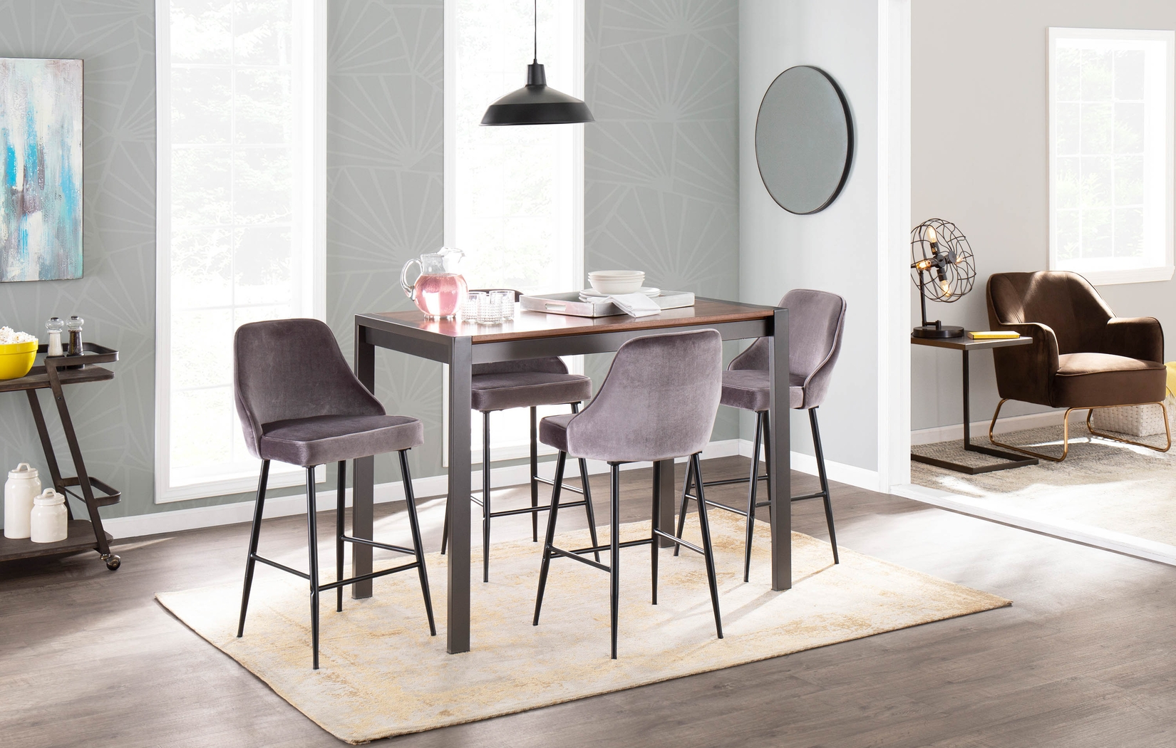 Balard Brown Accent Chair - Thumbnail - Image 4