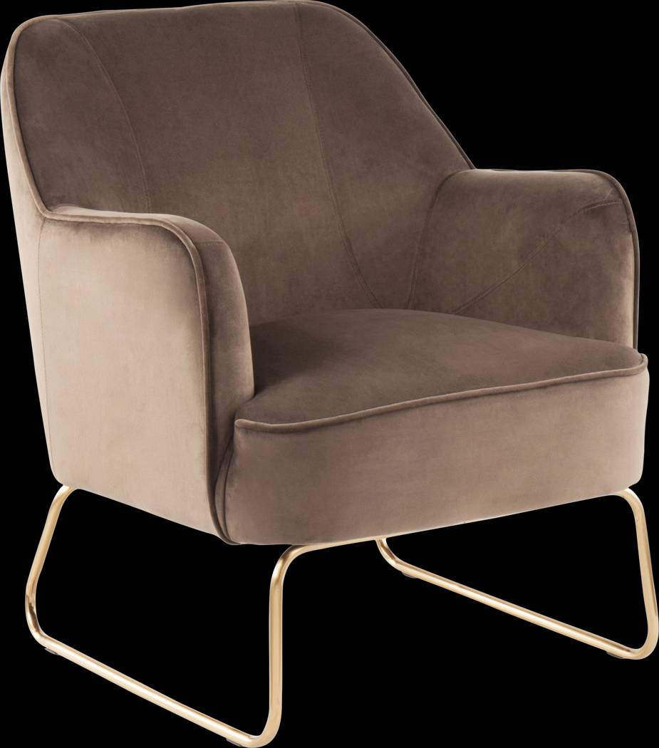 Balard Brown Accent Chair - Thumbnail - Image 1