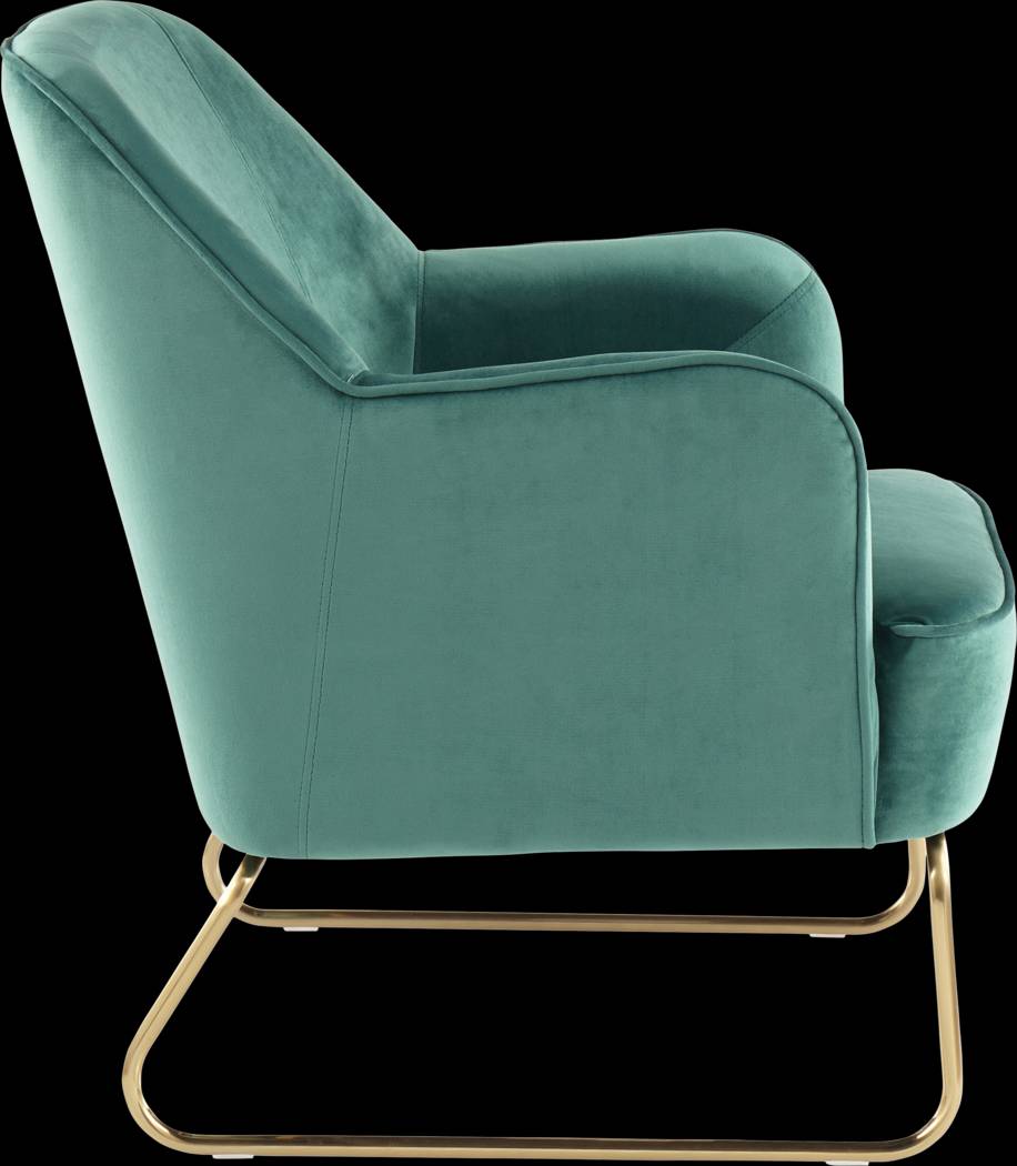 Balard Green Accent Chair - Thumbnail - Image 4