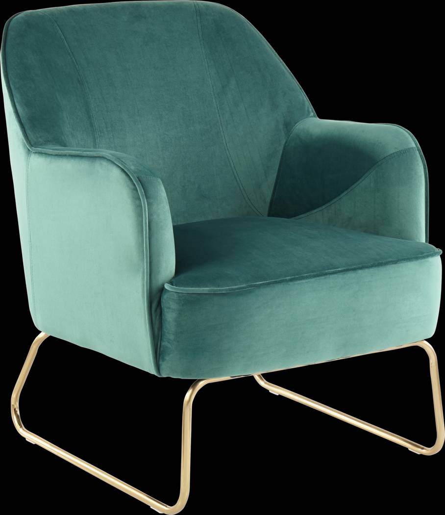 Balard Green Accent Chair - Thumbnail - Image 1