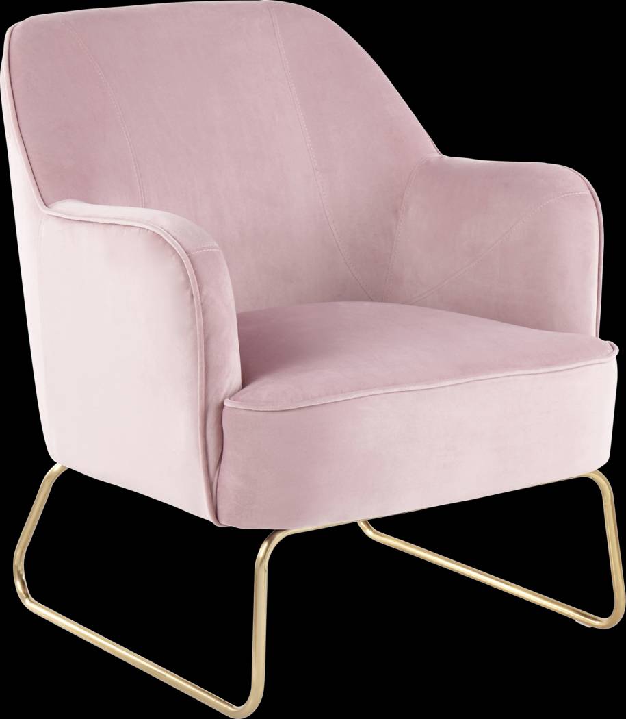 Balard Pink Accent Chair - Thumbnail - Image 1