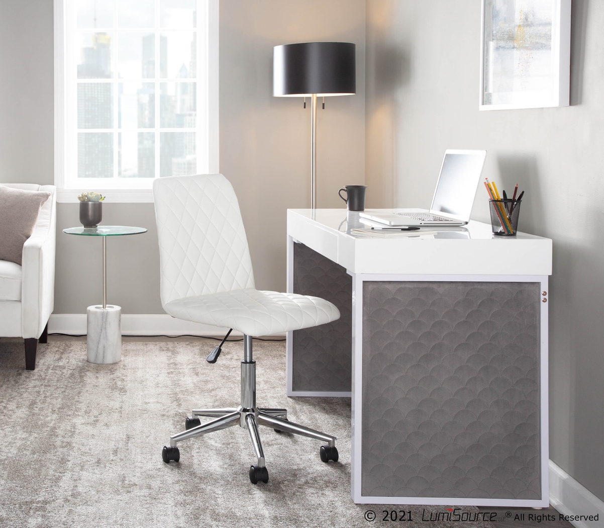 Balch White Desk - Thumbnail - Image 9