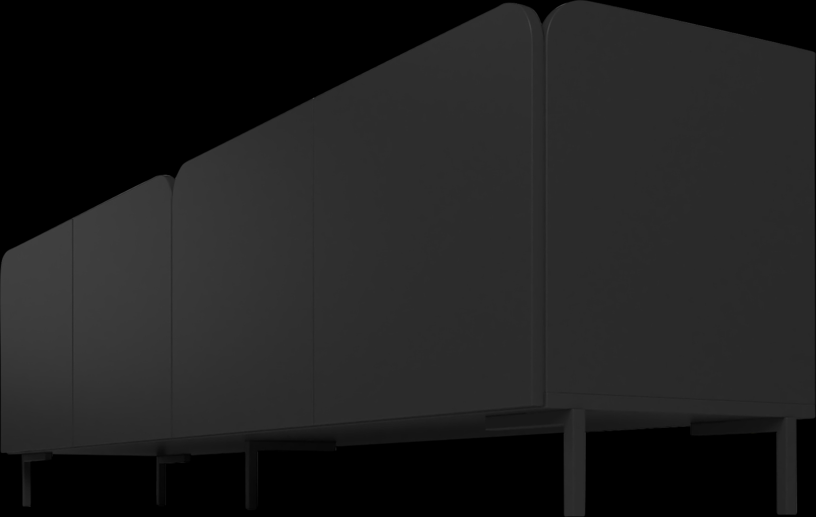 Balcome Black 71 in. Console - Thumbnail - Image 7