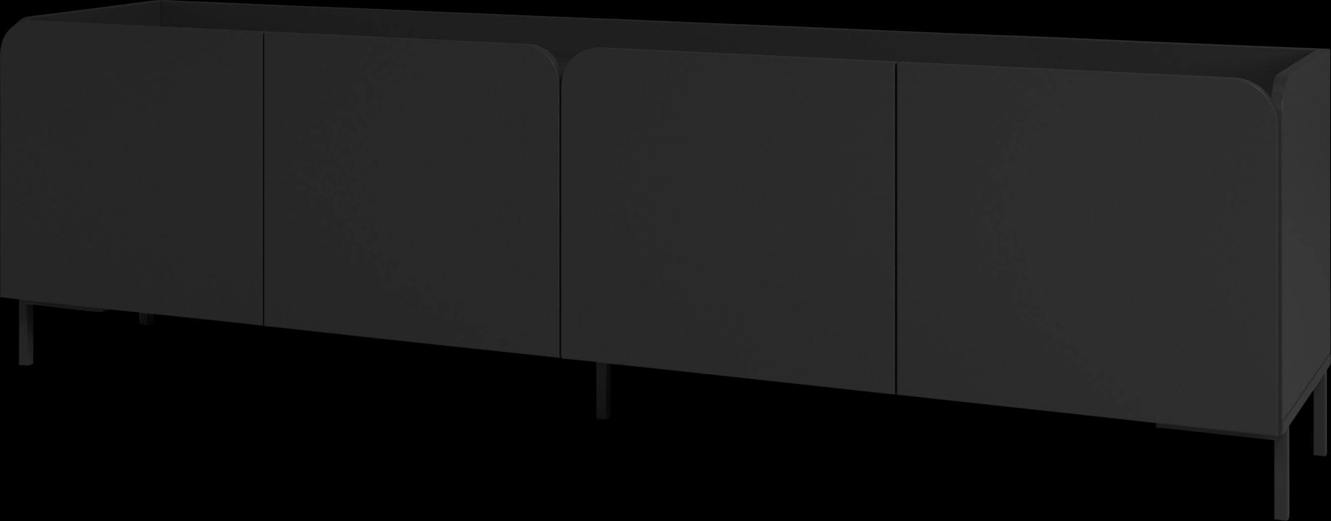 Balcome Black 71 in. Console - Thumbnail - Image 1