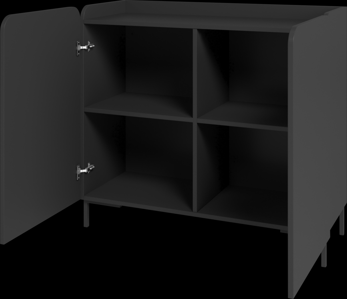 Balcome Black Accent Cabinet - Thumbnail - Image 4