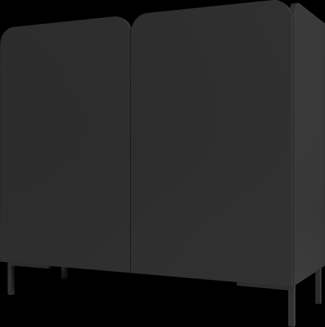 Balcome Black Accent Cabinet - Thumbnail - Image 1
