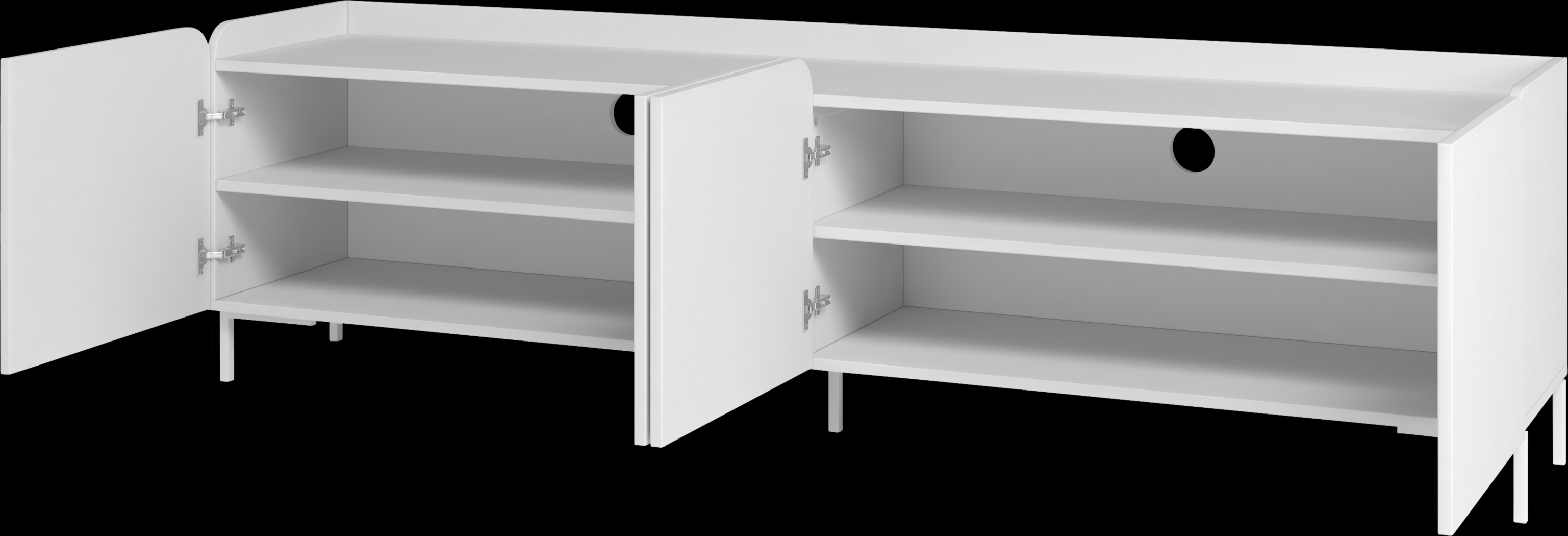 Balcome White 71 in. Console - Thumbnail - Image 4