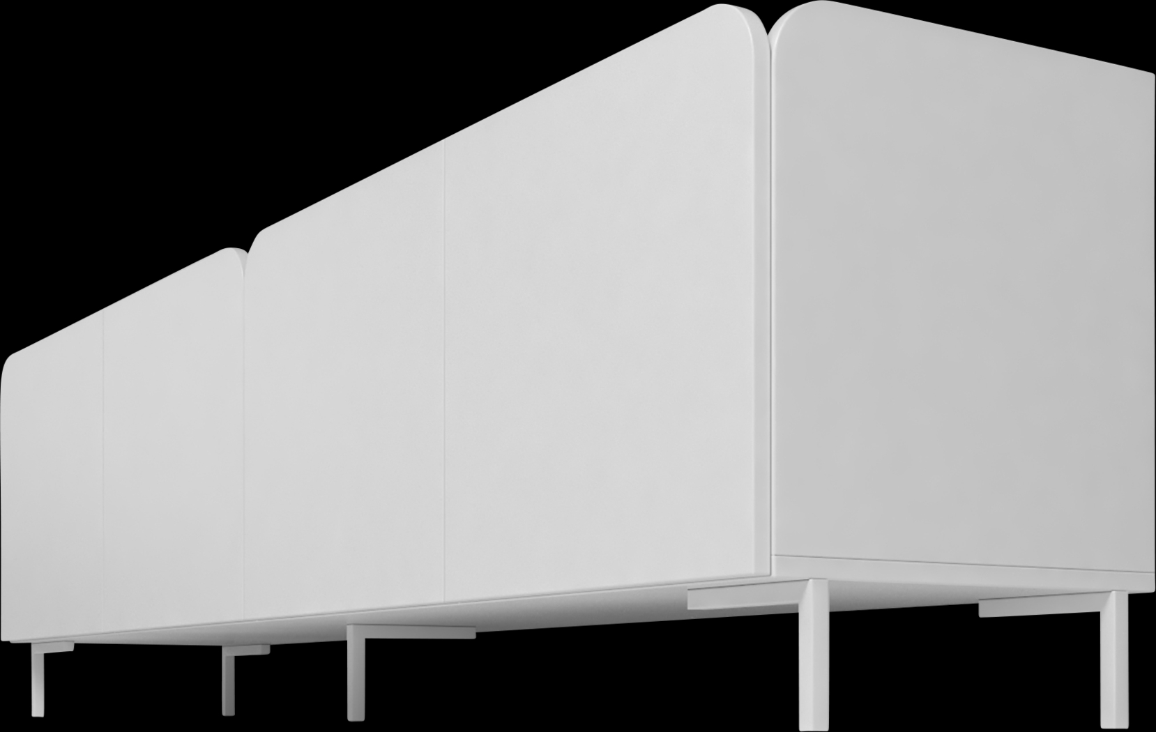 Balcome White 71 in. Console - Thumbnail - Image 7