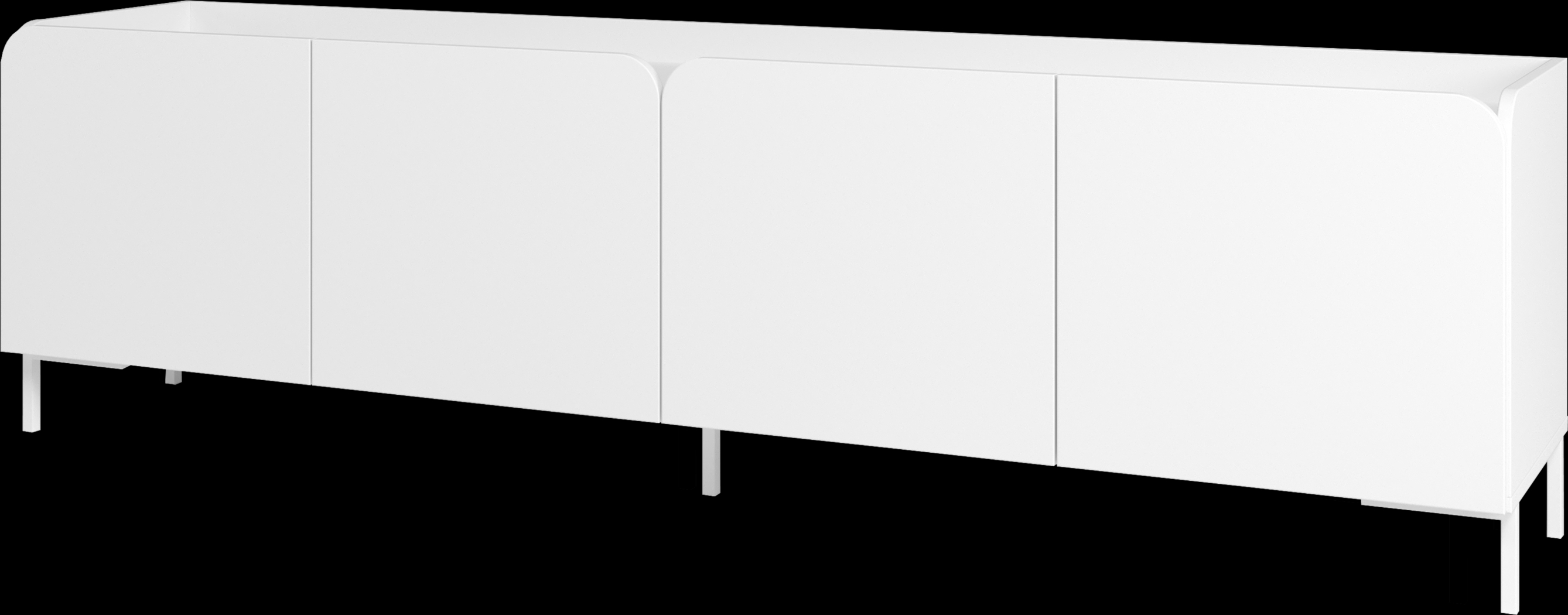 Balcome White 71 in. Console - Thumbnail - Image 1