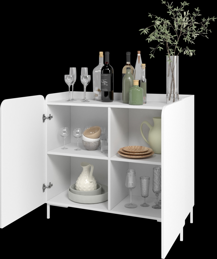 Balcome White Accent Cabinet - Thumbnail - Image 3