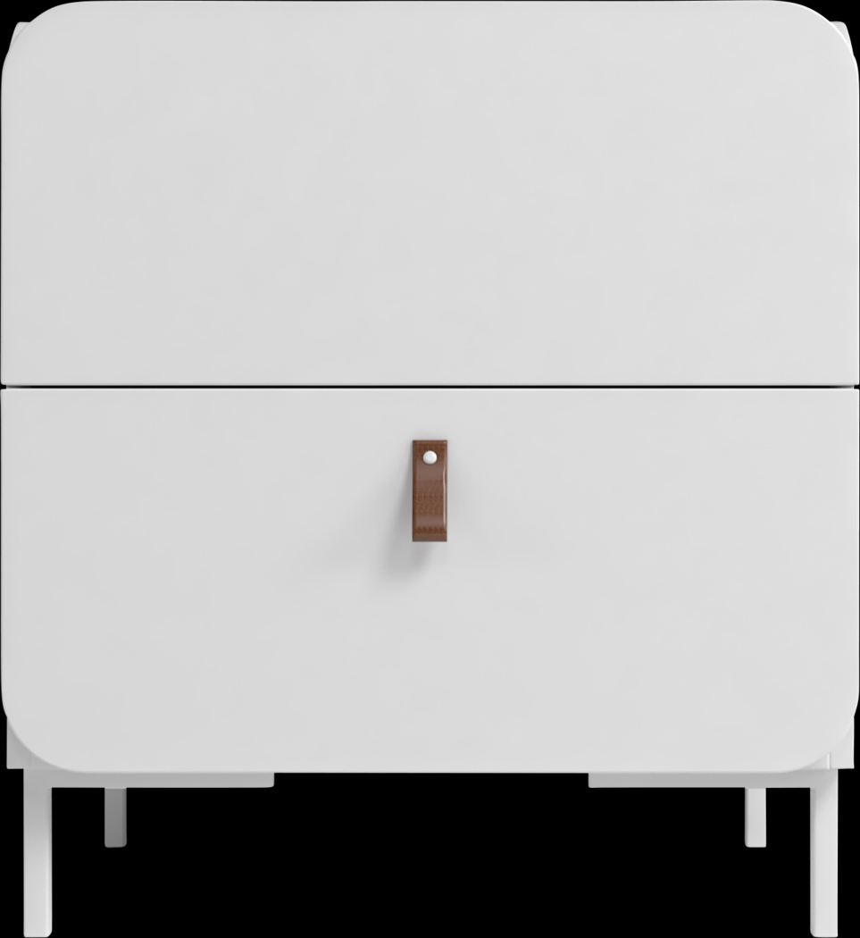 Balcome White Nightstand - Thumbnail - Image 4