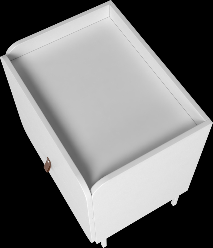 Balcome White Nightstand - Thumbnail - Image 6