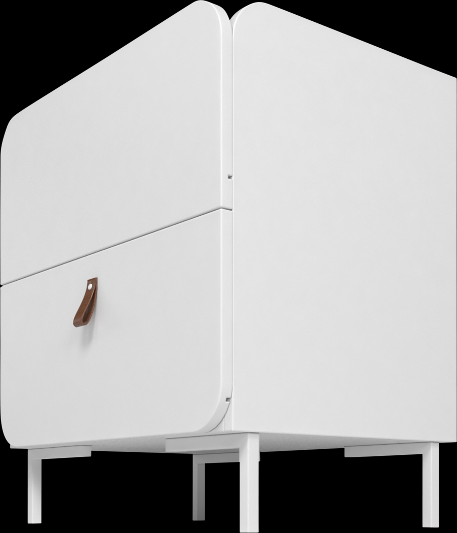 Balcome White Nightstand - Thumbnail - Image 7