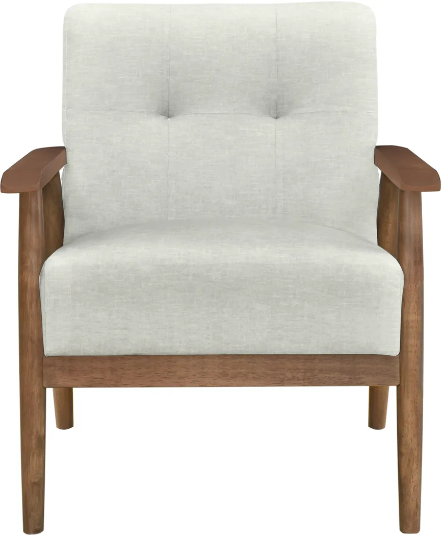 Balenan White Accent Chair - Thumbnail - Image 2