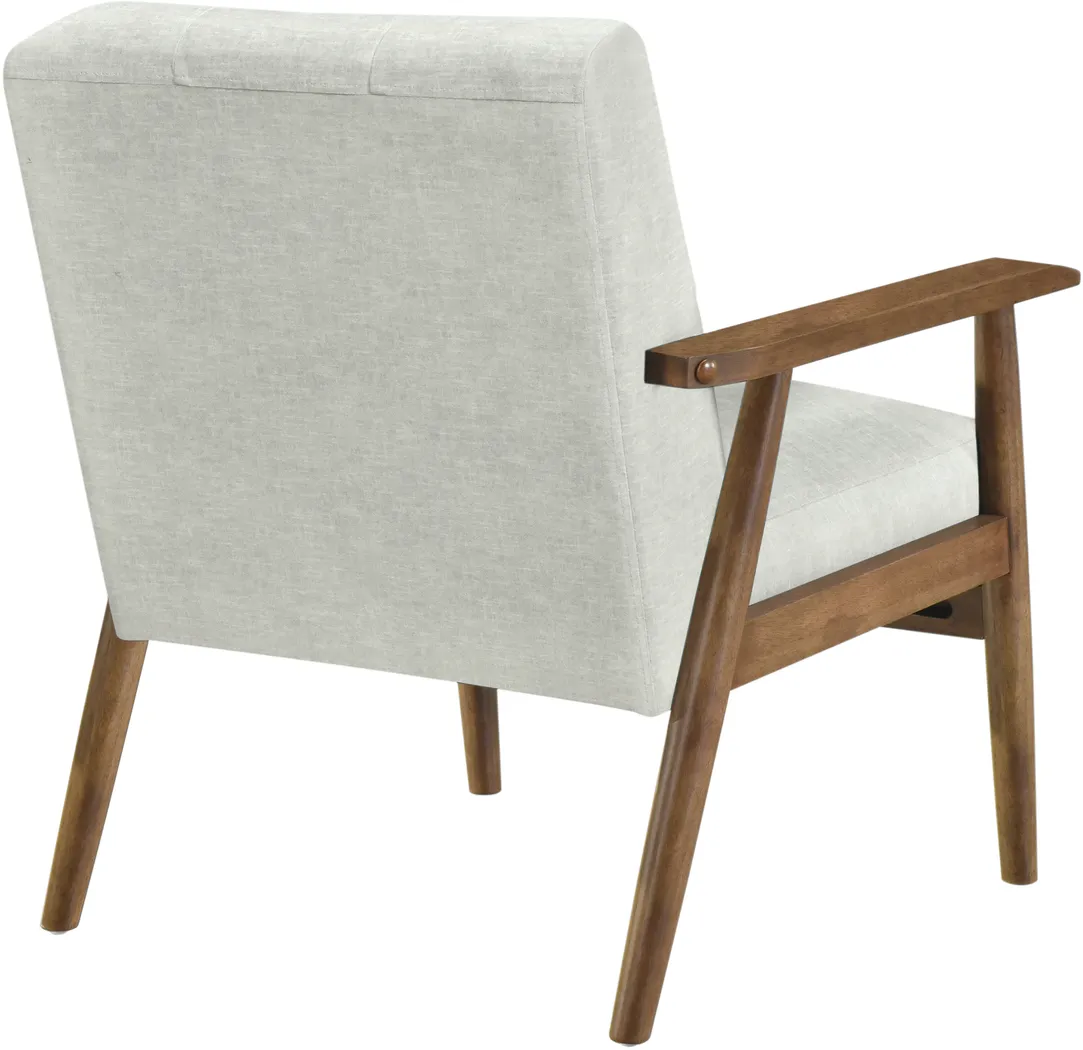 Balenan White Accent Chair - Thumbnail - Image 3